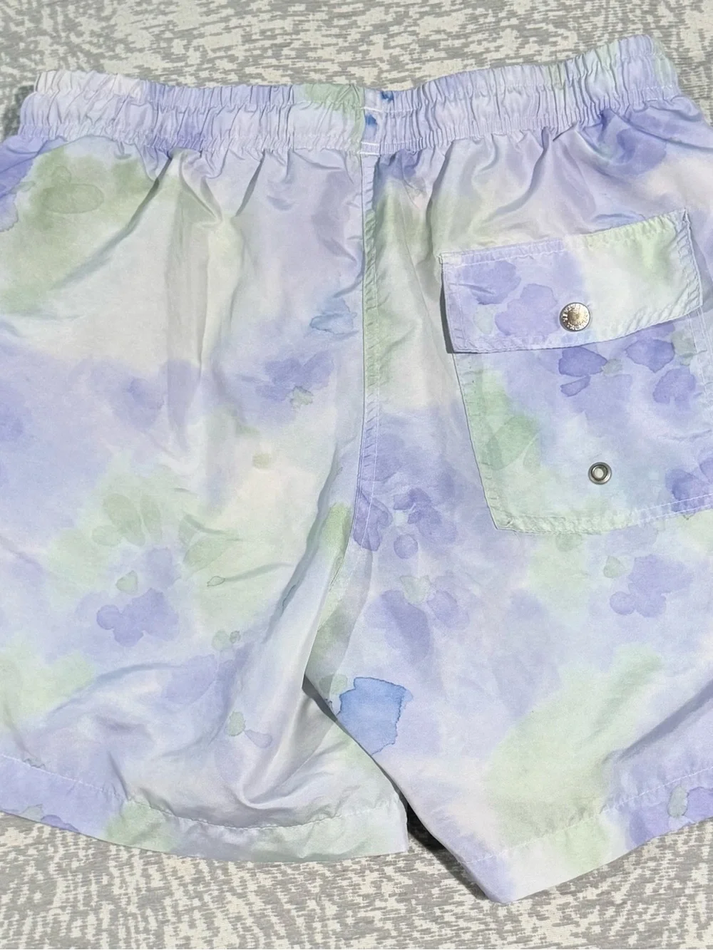 Bather /// Men’s Tie Dye Purple Haze 5.5” Swim Trunks - Size Medium
